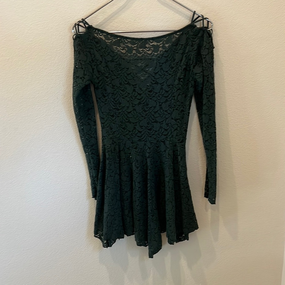Free People Green Lace Dress Size Small